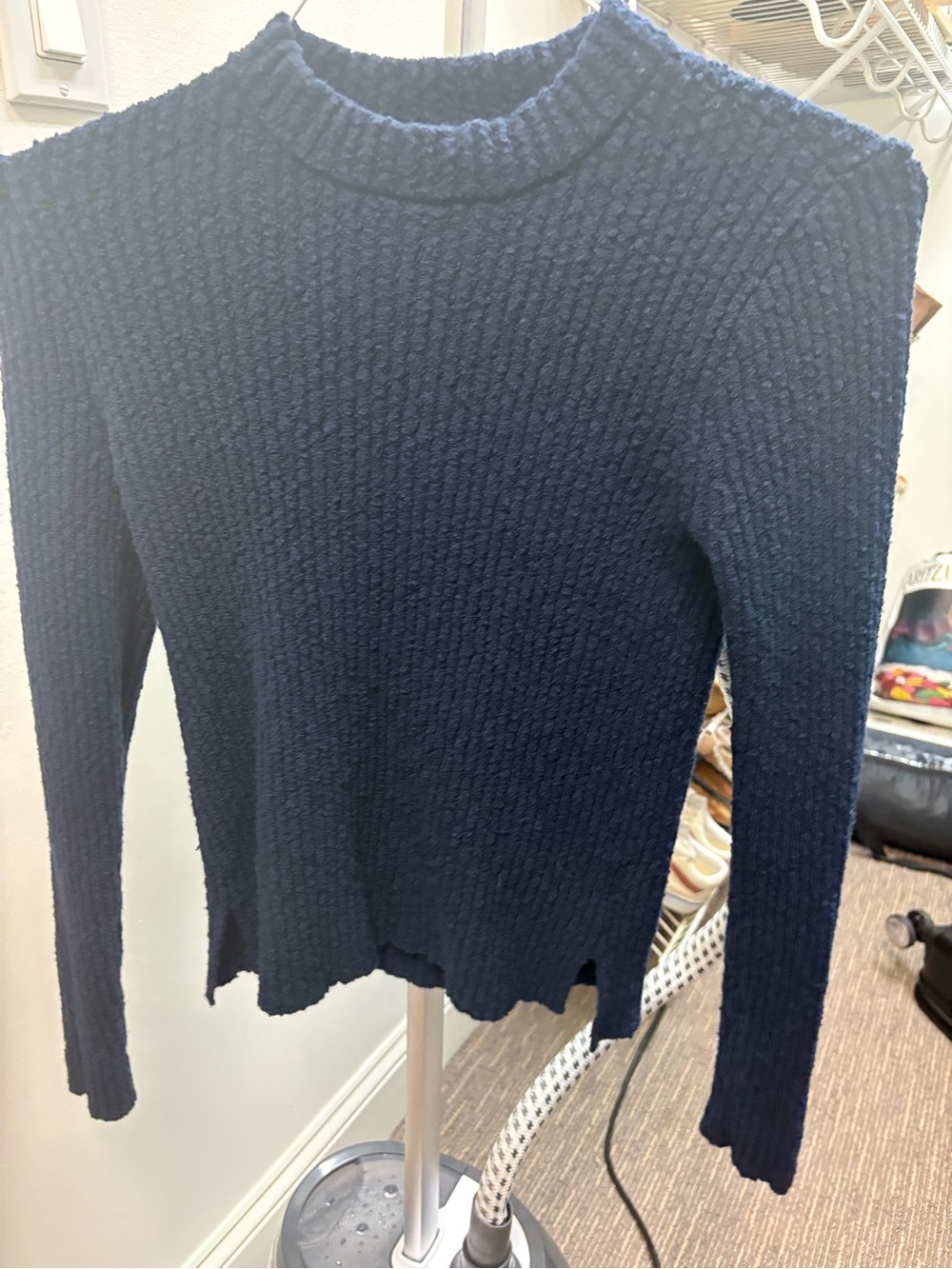 Fitted Blue Madewell Sweater